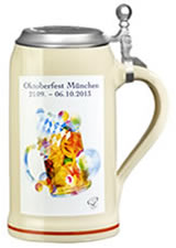 Sammlerkrug 2013 - Oktoberfestkrug mit Zinndeckel